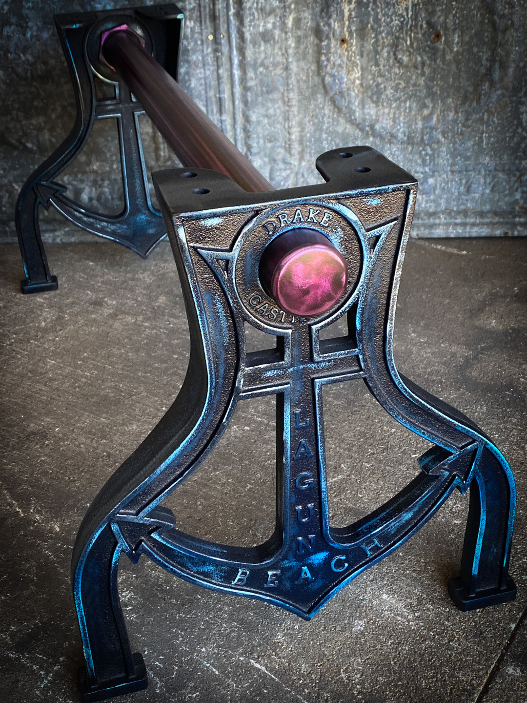 Anchor Trestle Base Coffee Table & Bench Laguna Beach – Drake