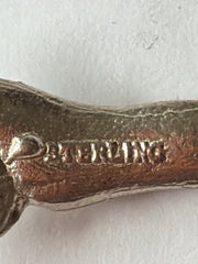 Vintage Santa Clause Sterling Spoon Ring