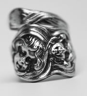 Deco Spoon Ring Sterling Silver Flapper
