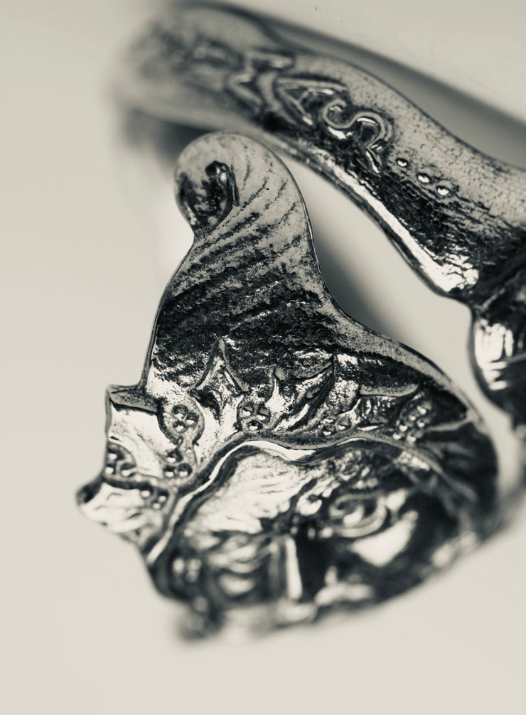 Vintage Santa Clause Sterling Spoon Ring