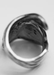 Deco Spoon Ring Sterling Silver Flapper