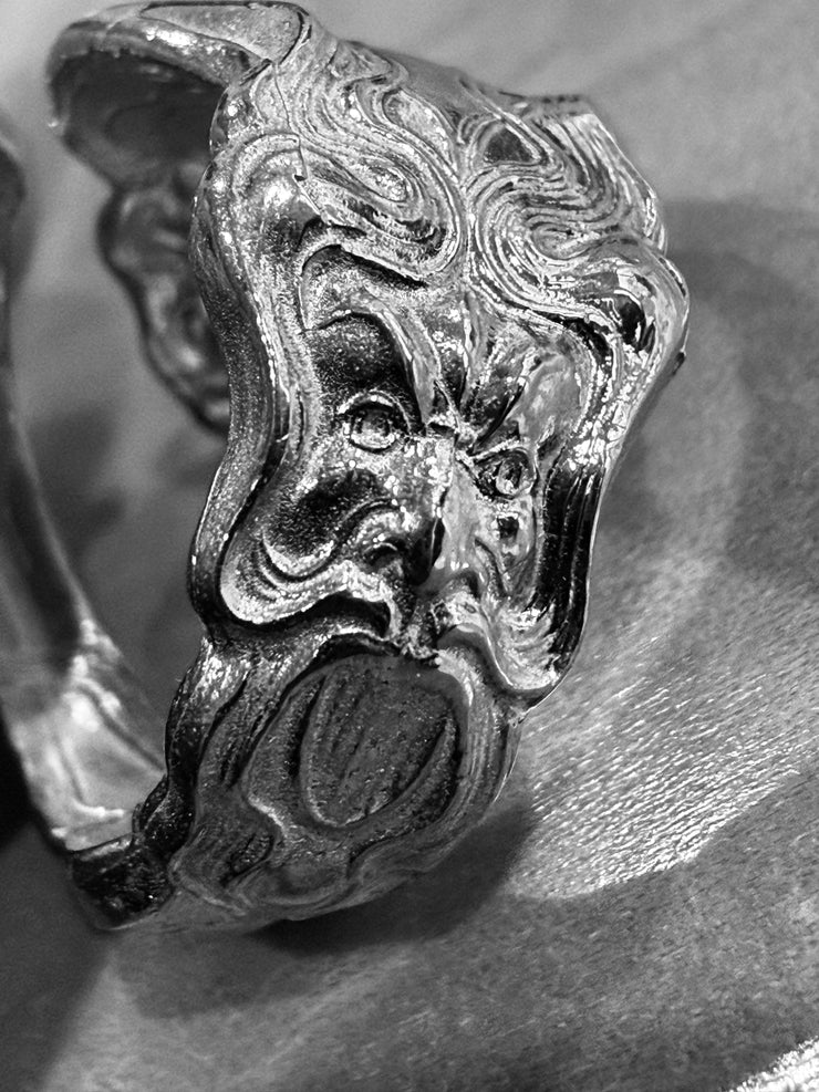 Unger Brothers Douvaine Sterling Silver Spoon Ring made