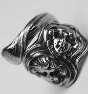 Deco Spoon Ring Sterling Silver Flapper