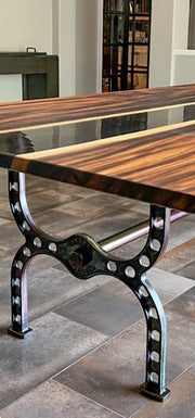 THE BRIDGE DINING TABLE BASE CAST IRON AMERICAN GRAFFITI