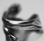 Deco Spoon Ring Sterling Silver Flapper