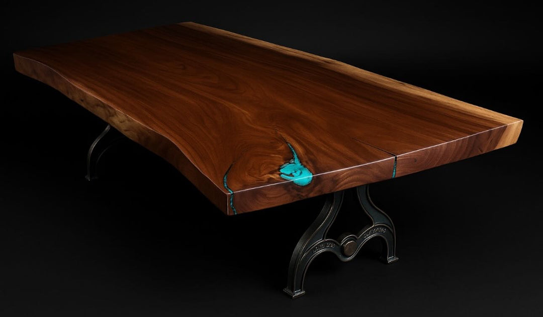 Coffee Table Legs Trestle Base Midnight Oil Finish – Drake Casting