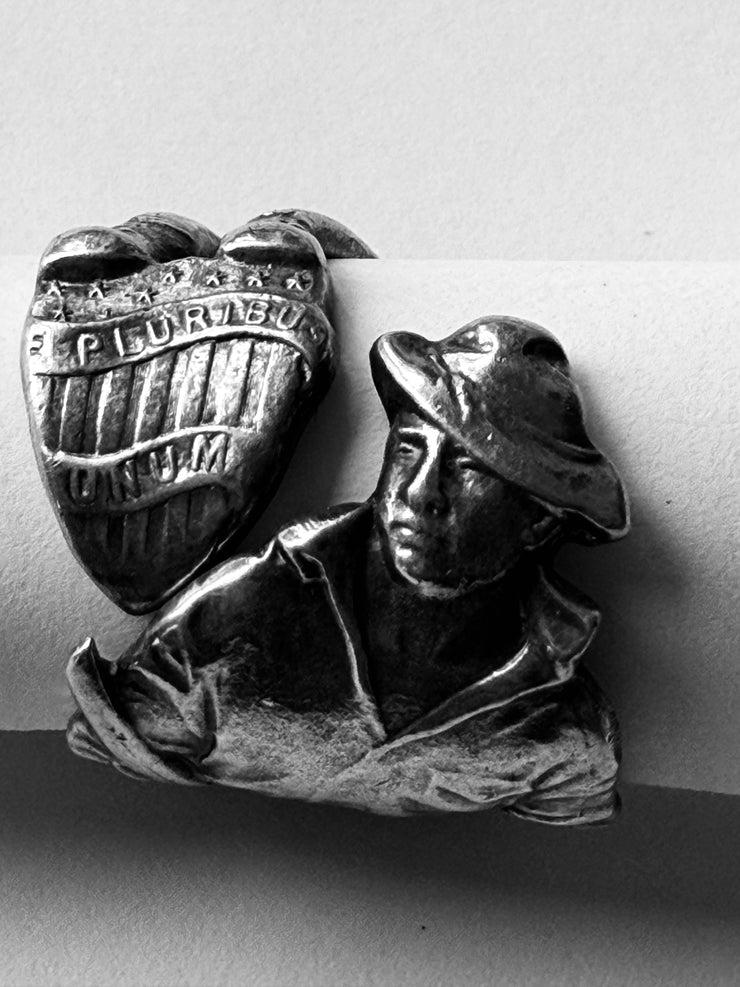 Military Man Sterling Silver Ring