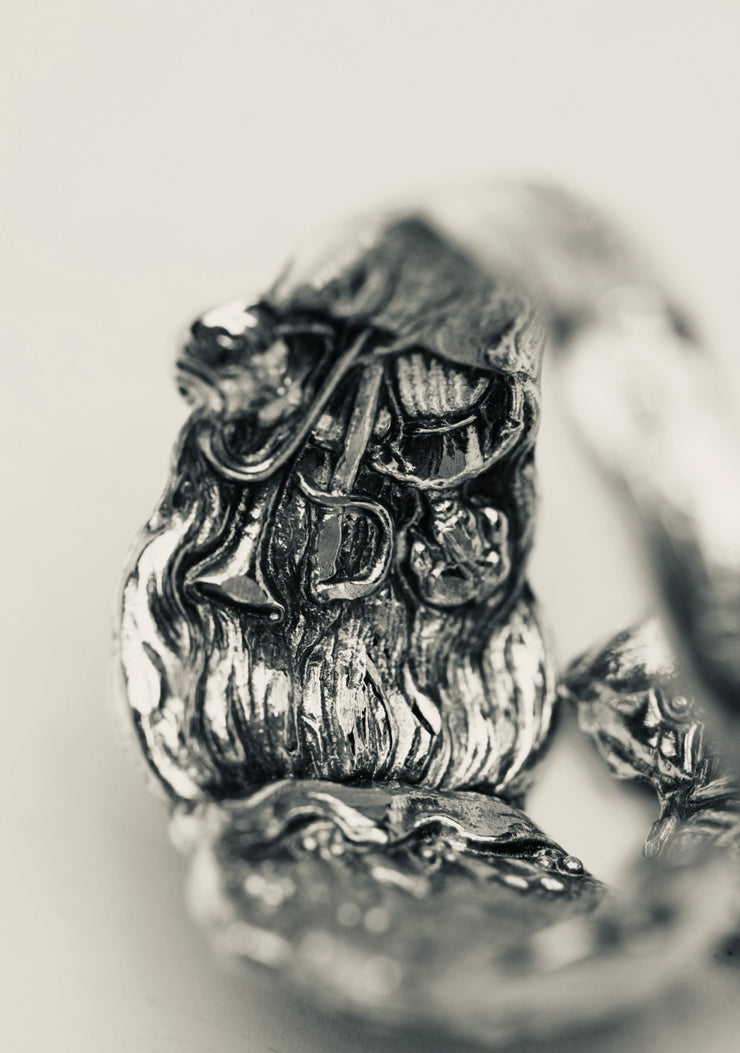 Vintage Santa Clause Sterling Spoon Ring