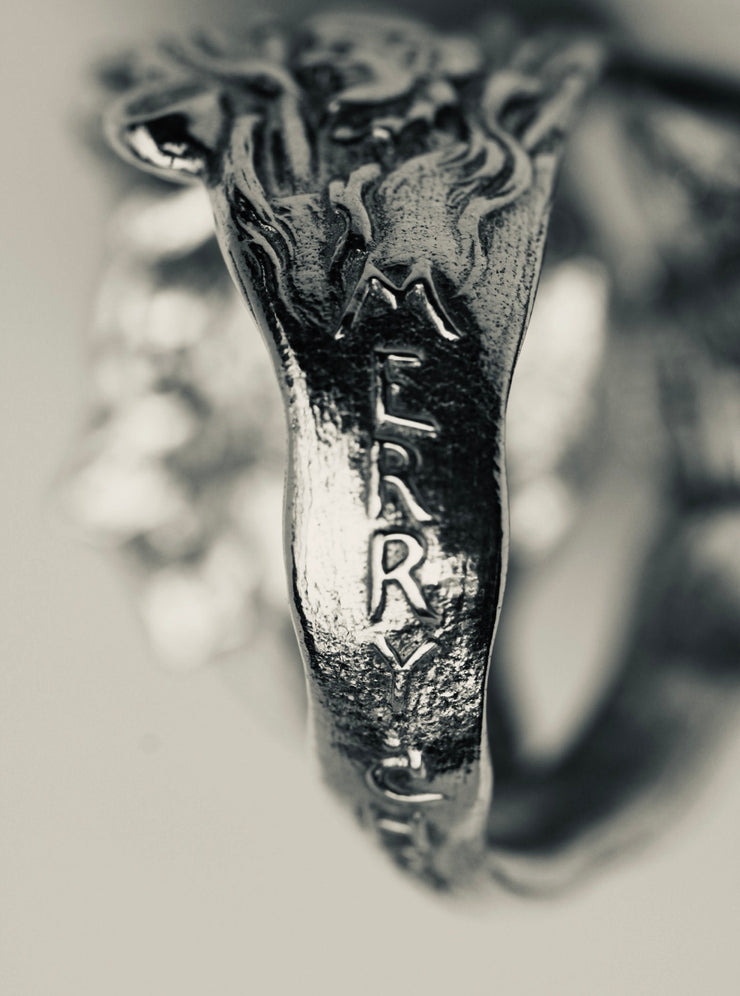 Vintage Santa Clause Sterling Spoon Ring