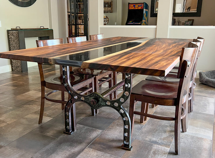 THE BRIDGE DINING TABLE BASE CAST IRON AMERICAN GRAFFITI