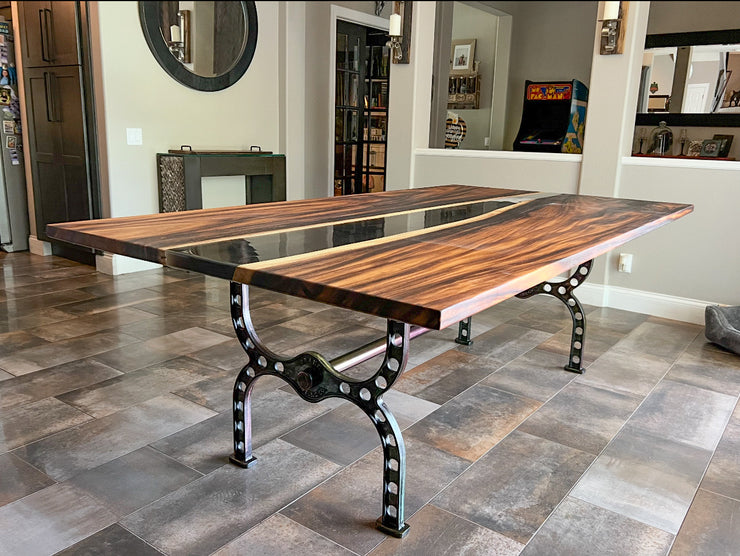 THE BRIDGE DINING TABLE BASE CAST IRON AMERICAN GRAFFITI