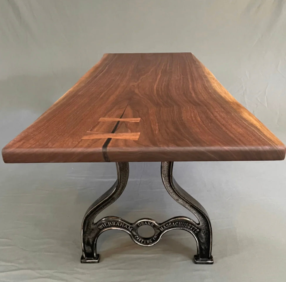 thumbnail image 2 of Home Soft Things 16" Cast Iron Metal Table Legs - Set Of 2, Black, Rustic, For Coffee Table/Bench 2 of 6