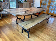 Inverted Arch Cast Iron Coffee Table and Bench Legs