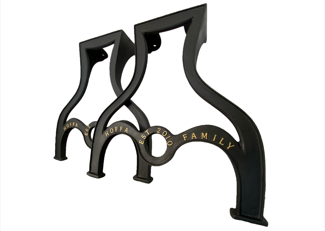 Black Label Custom Lettered Dining Table Legs – Drake Casting Company